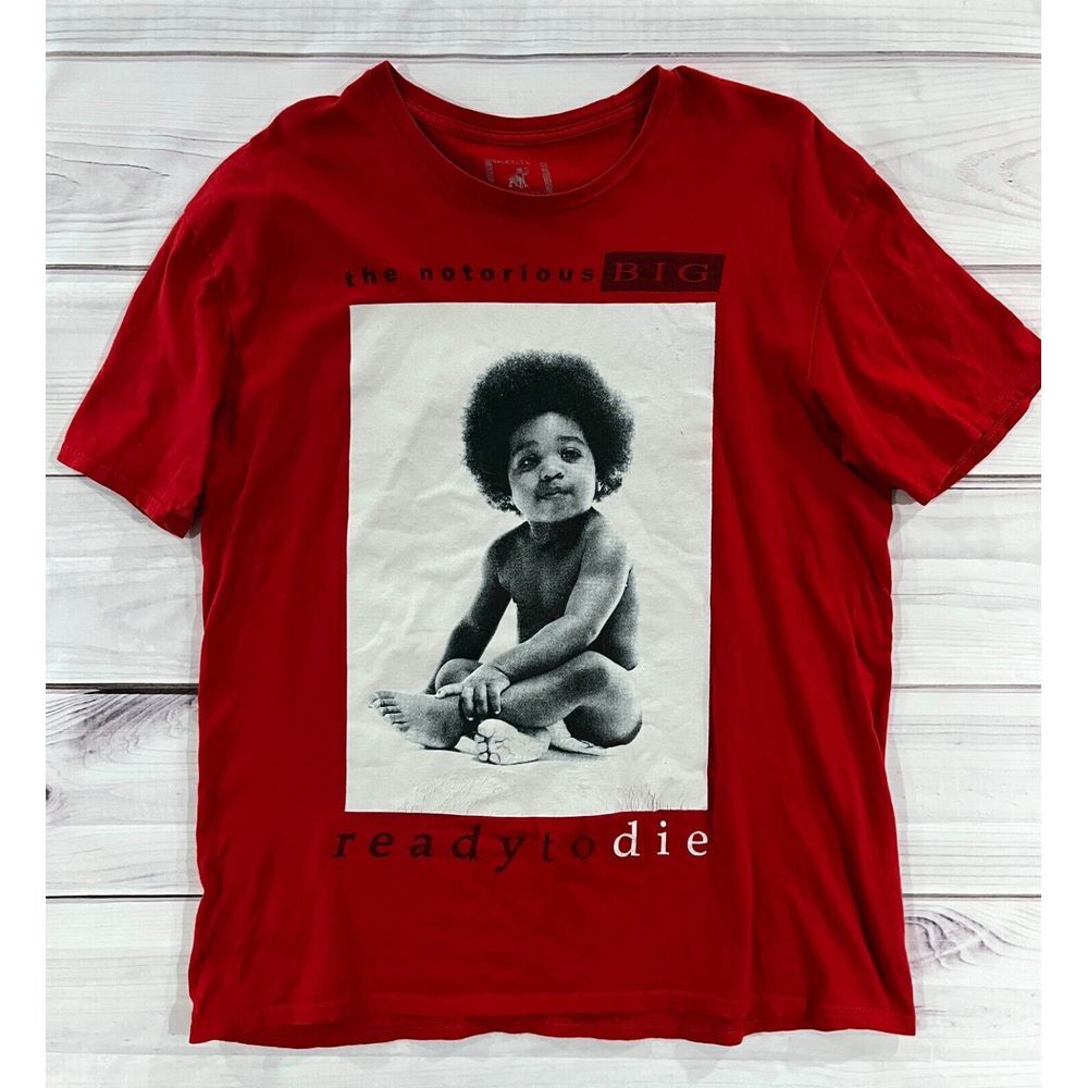 Brooklyn Mint T-Shirt Men XL Red Graphic The Notorious B.I.G Biggie Ready To Die